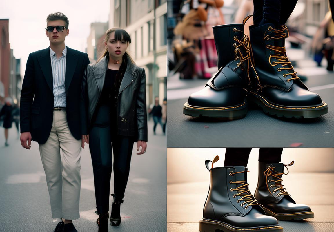 Martens, Botas Dr. Martens: Estilos con Camisa de Cuello Redondo y Ropa con U y L