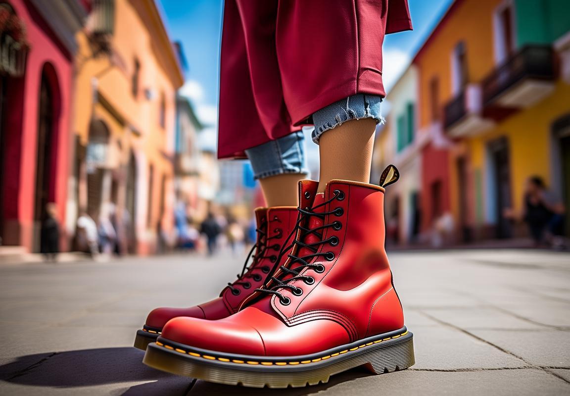 Oferta Especial: Zapatos Dr. Martens Rojos para Mujer en Guadalajara con Descuentos para Running