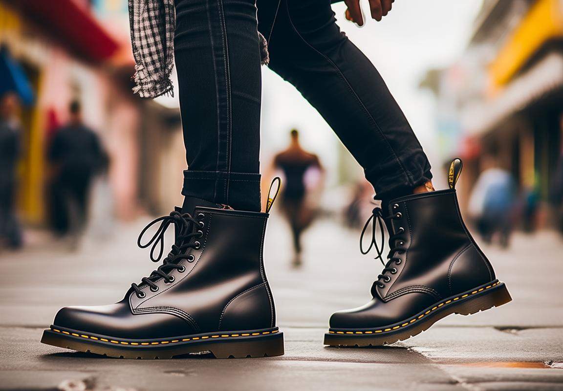 Martens, Botas Dr. Martens: Estilos con Camisa de Cuello Redondo y Ropa con U y L