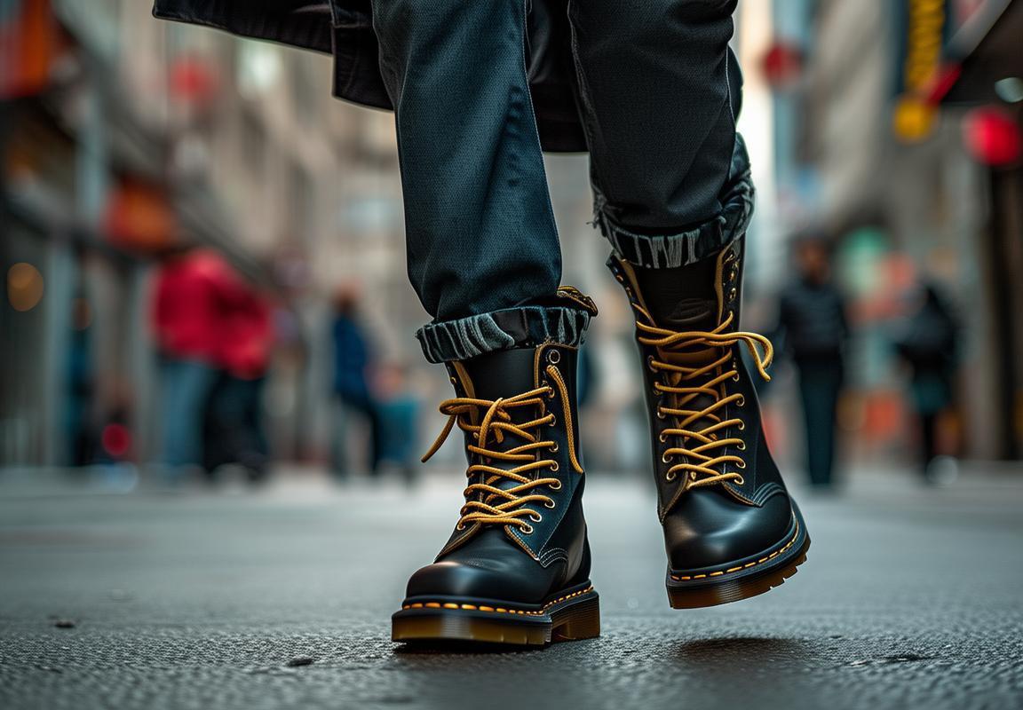 Martens, Botas Dr. Martens: Estilos con Camisa de Cuello Redondo y Ropa con U y L